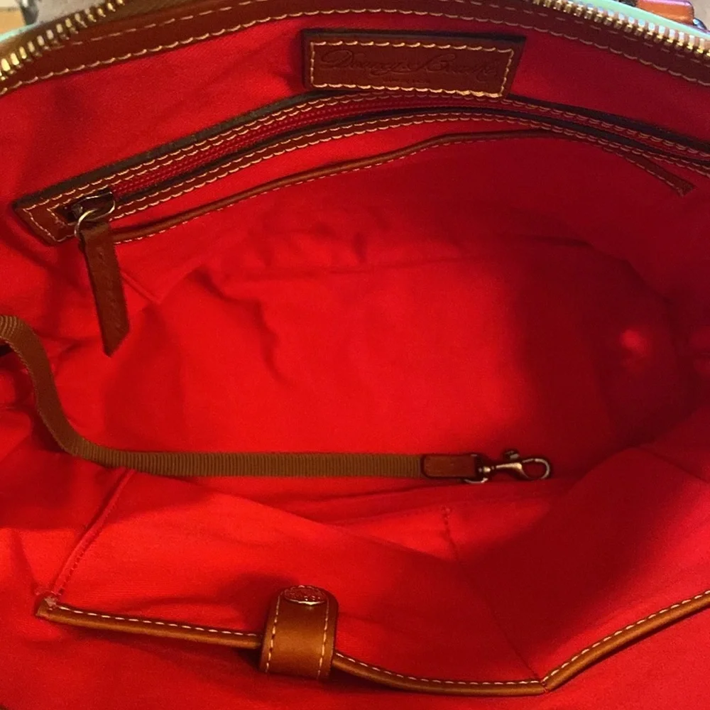 💚DOONEY & BOURKE💚Sea Foam GreenZip Satchel with Crossbody Strap/EUC - Picture 6 of 16